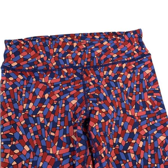 Fabletics define bright printed power-hold mid rise leggings Size Medium - Picture 4 of 10
